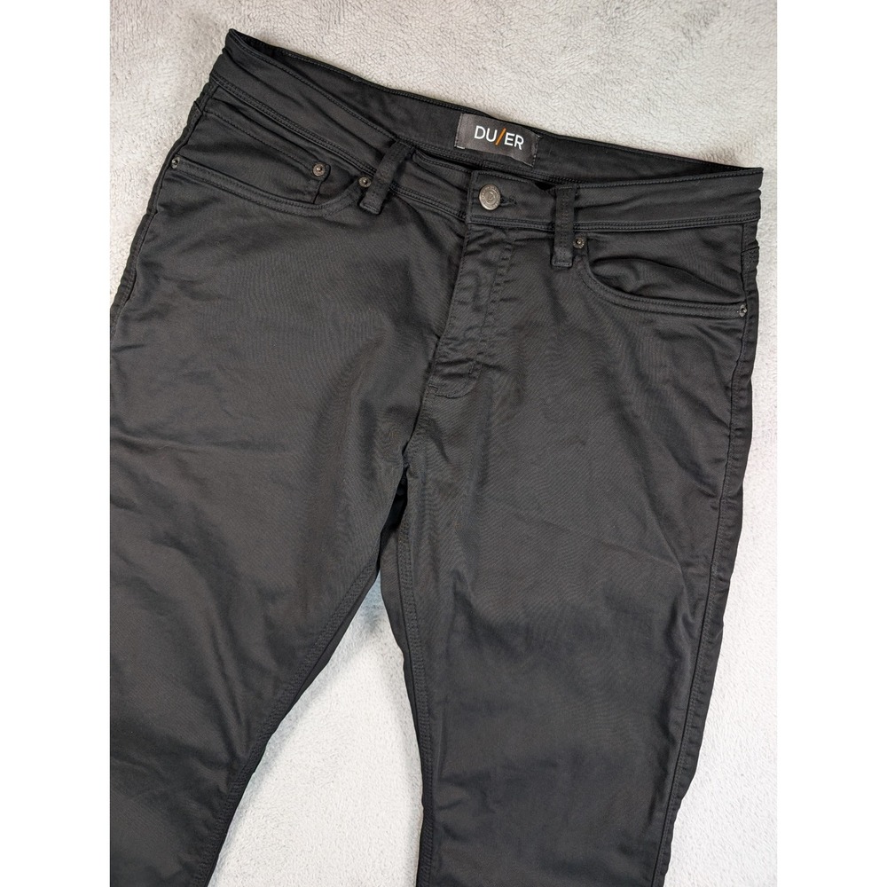 DU/ER N2X Relaxed Taper No Sweat Pant Mens 34x32 Black Performance Chino
